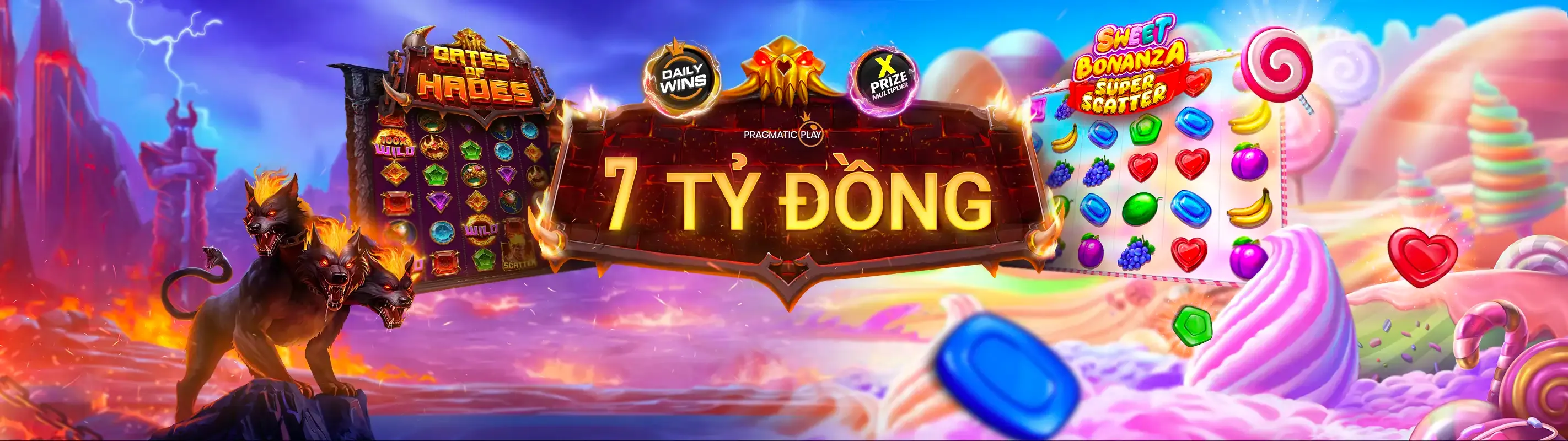 Hình ảnh Nổ Hũ TJ77 với biểu tượng jackpot và đồng xu vàng